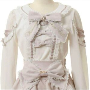 ON HOLD Liz Lisa Tiara Ribbon Rib Cut blouse